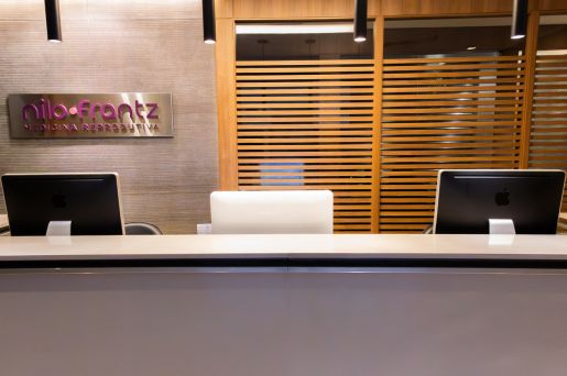 Recepção da Clínica Nilo Frantz Porto Alegre